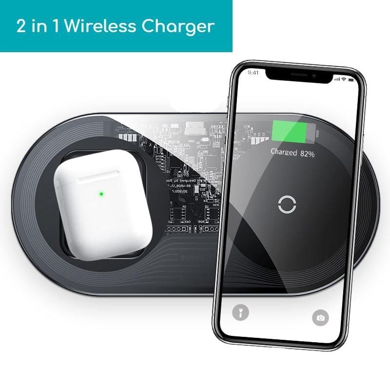 HypedEffect 2 in 1 Wireless Charger