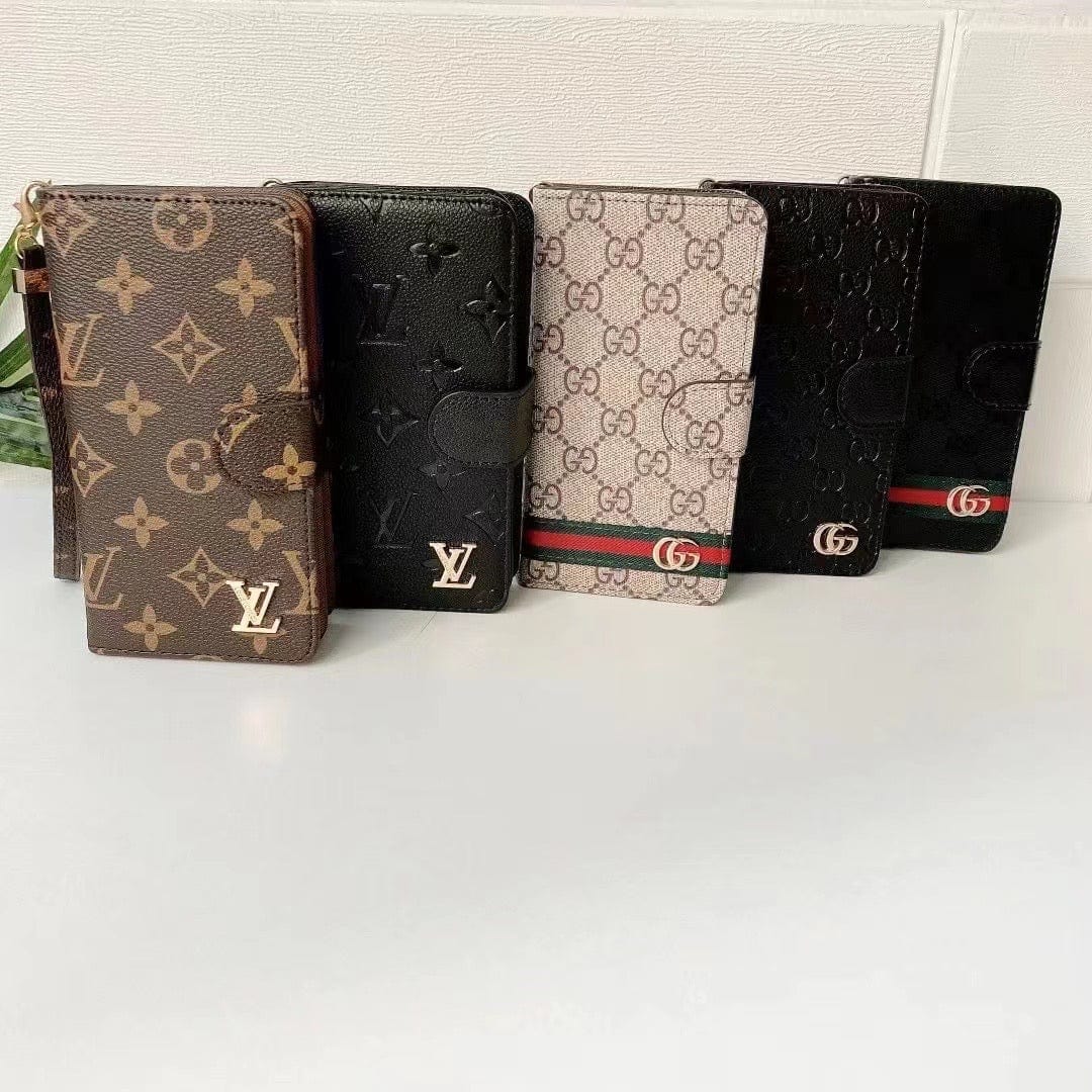 New Louis Vuitton And Gucci iPhone Folio Cases (Double Layer)