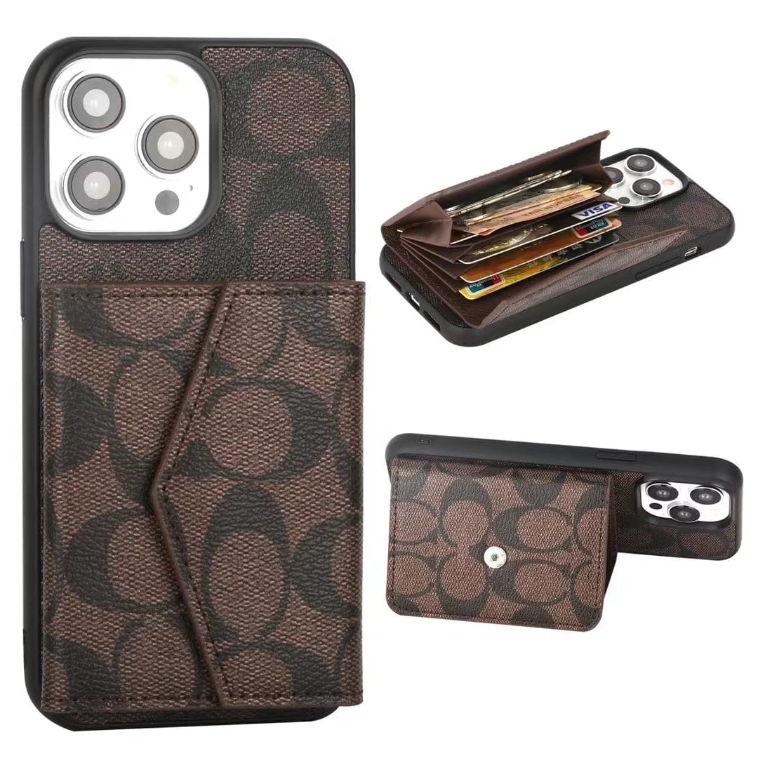 HypedEffects Coach Signature iPhone Case with Card Holder – Available for iPhone 13 to iPhone 17