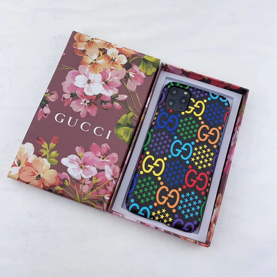 HypedEffects gucci gucci Psychedelic Leather Phone Case For Huawei