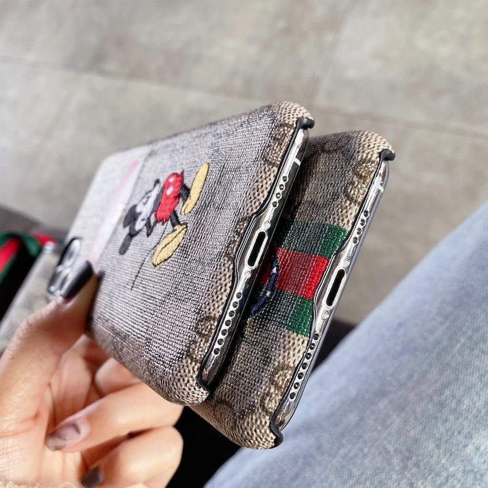 HypedEffects gucci Iphone Cases With Card Pockets (iPhone 12 to 14)