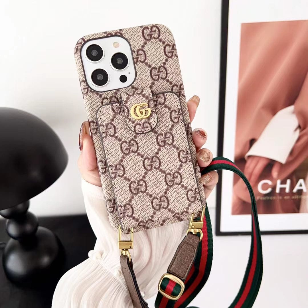 HypedEffects louis vuitton Monogram iPhone 17 Case with Wrist Strap and Pouch | Luxury and Functionality