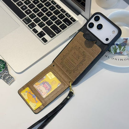 Louis Vuitton & Coach Flip Wallet iPhone Case with Wrist Strap – iPhone 14 to 18 Pro Max