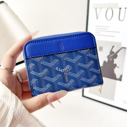 Goyard Compact Zip-Around Wallet – Card, Cash & Coin Holder