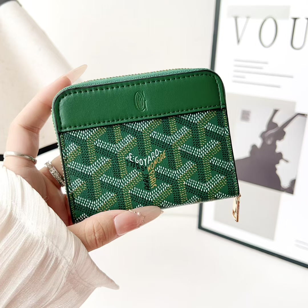 Goyard Compact Zip-Around Wallet – Card, Cash & Coin Holder