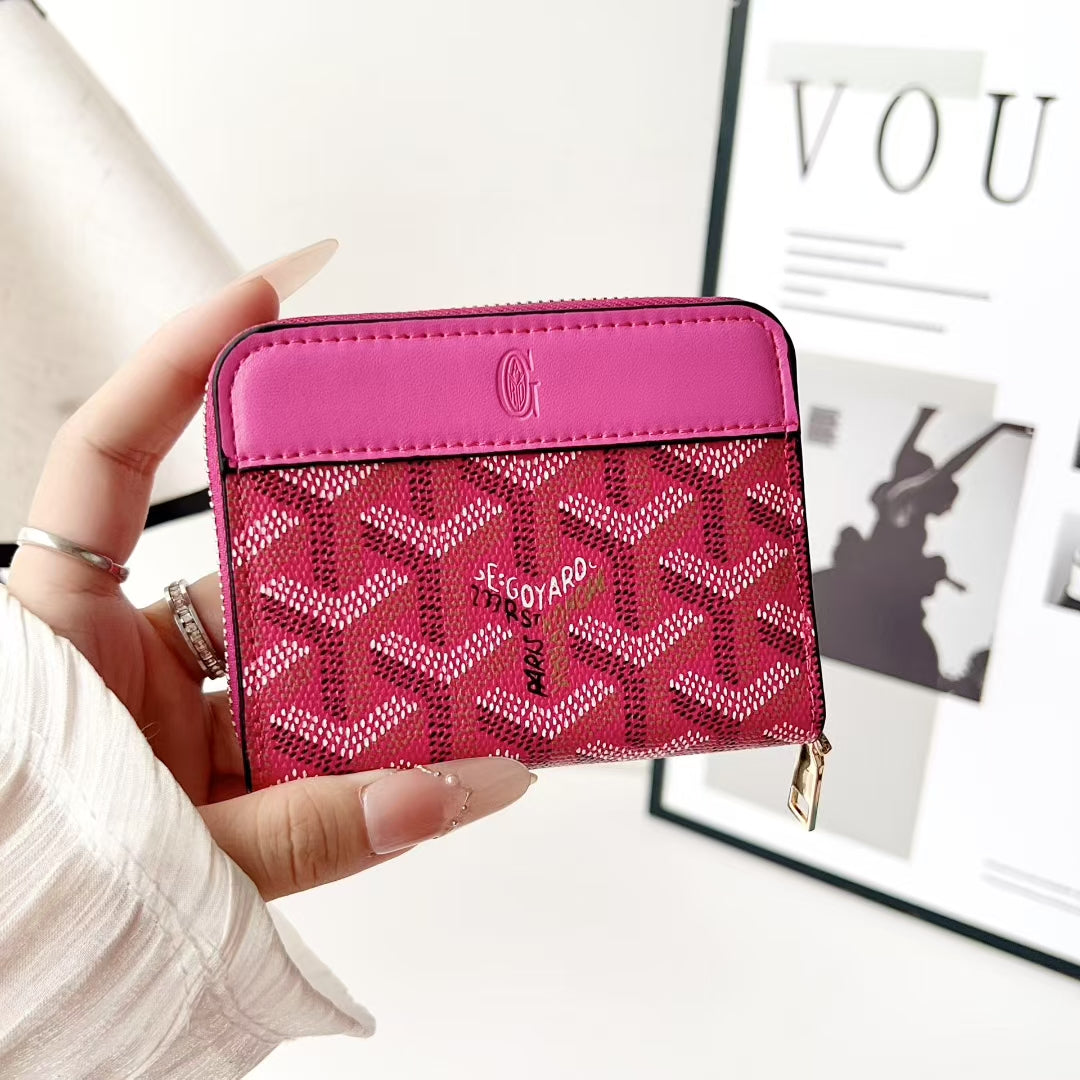 Goyard Compact Zip-Around Wallet – Card, Cash & Coin Holder