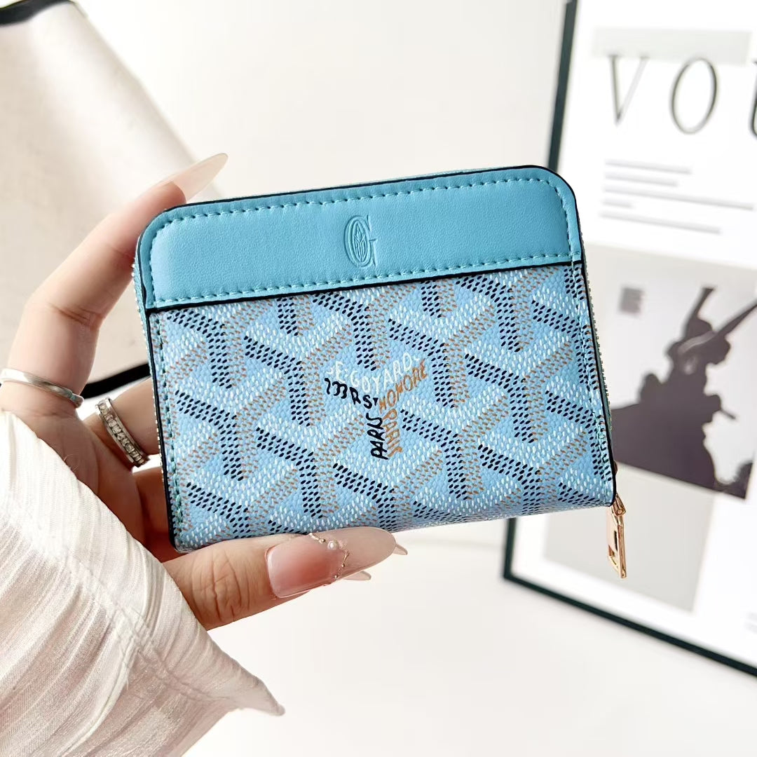Goyard Compact Zip-Around Wallet – Card, Cash & Coin Holder