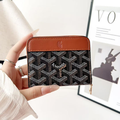 Goyard Compact Zip-Around Wallet – Card, Cash & Coin Holder