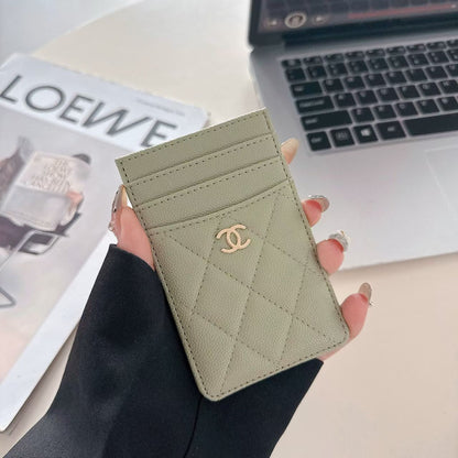 Chanel Quilted Slim Card Holder with Gold CC Logo – Luxury Multi-Slot Card Case