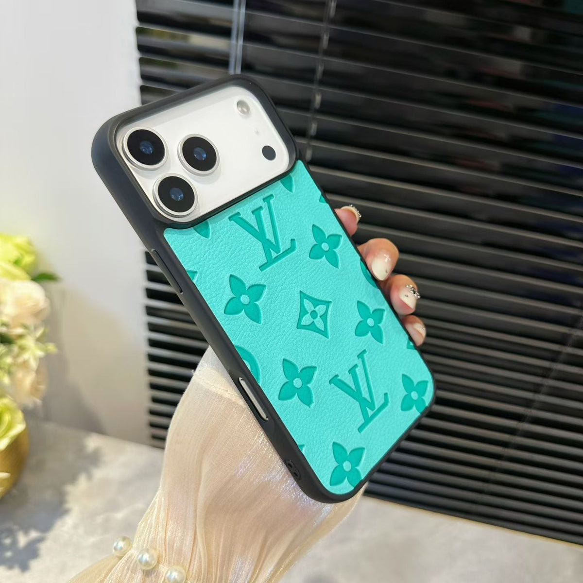Louis Vuitton Embossed Monogram iPhone Case for iPhone 13 to 17 Pro Max