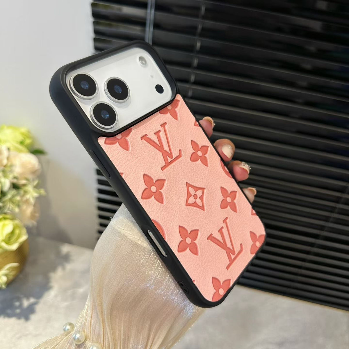 Louis Vuitton Embossed Monogram iPhone Case for iPhone 13 to 17 Pro Max