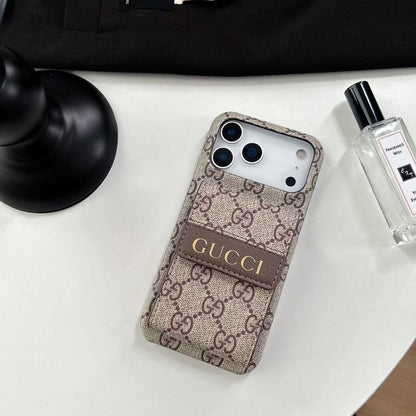 Gucci GG Monogram Wallet iPhone Case with Expandable Card Holder – iPhone 12 to 17 Pro Max