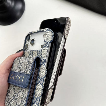 Gucci GG Monogram Wallet iPhone Case with Expandable Card Holder – iPhone 12 to 17 Pro Max