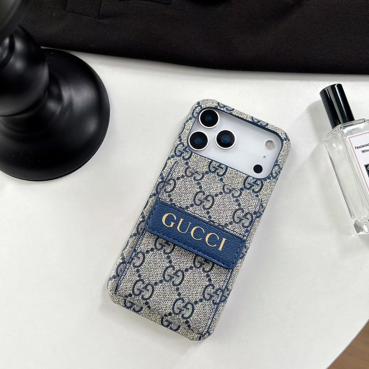 Gucci GG Monogram Wallet iPhone Case with Expandable Card Holder – iPhone 12 to 17 Pro Max
