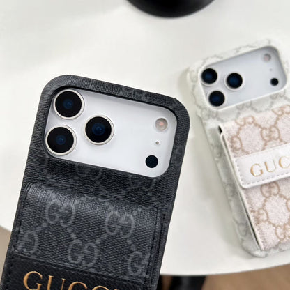 Gucci GG Monogram Wallet iPhone Case with Expandable Card Holder – iPhone 12 to 17 Pro Max
