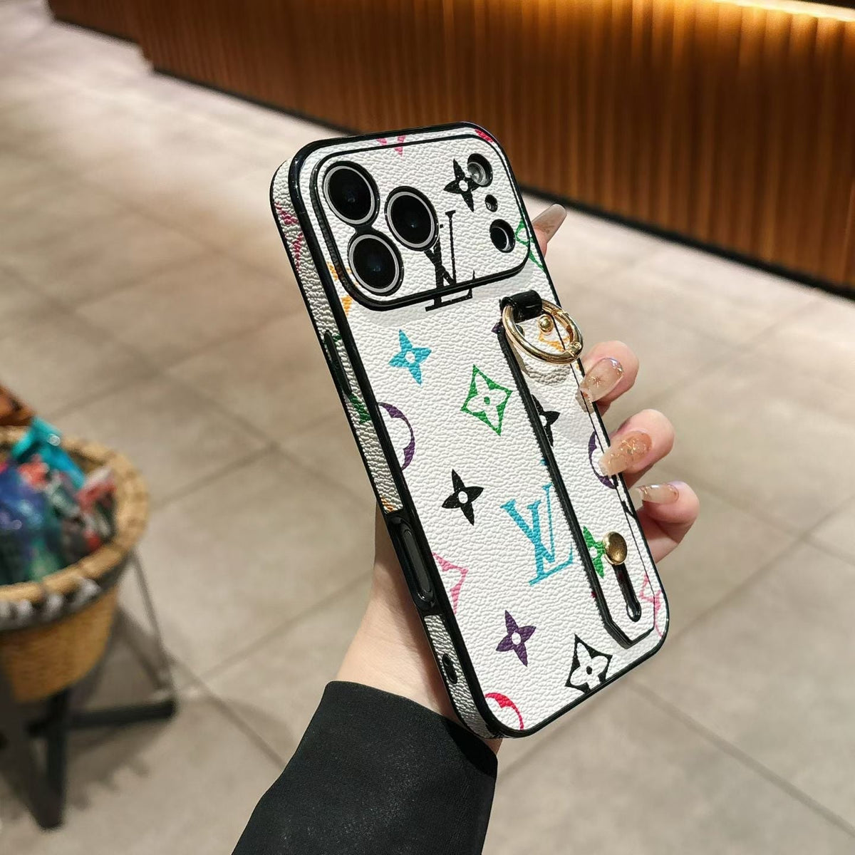 Louis Vuitton Monogram Ring Grip iPhone Case for iPhone 13 to 17 Pro Max