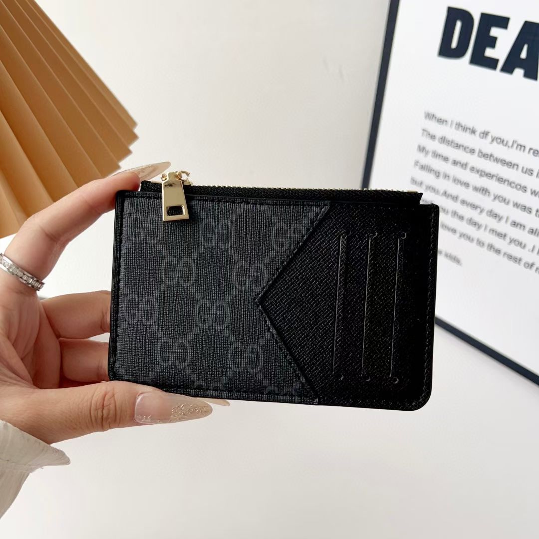 Louis Vuitton, Gucci & Burberry Zip Card Holder with Keyring – Slim Coin Purse Wallet
