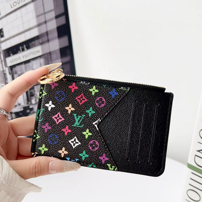 Louis Vuitton, Gucci & Burberry Zip Card Holder with Keyring – Slim Coin Purse Wallet