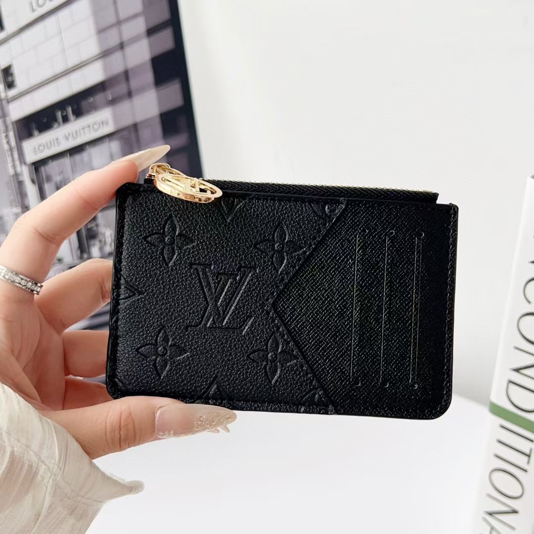 Louis Vuitton, Gucci & Burberry Zip Card Holder with Keyring – Slim Coin Purse Wallet