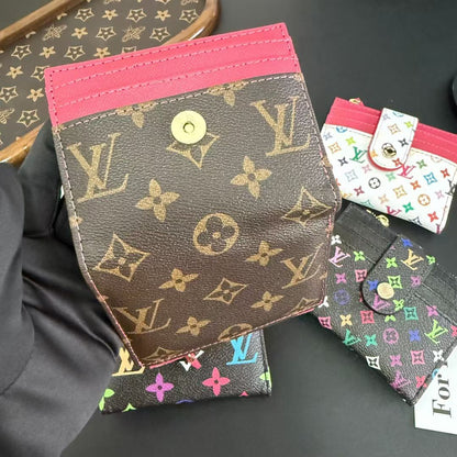 Louis Vuitton Monogram Compact Card Holder Wallet with Zip Coin Pocket