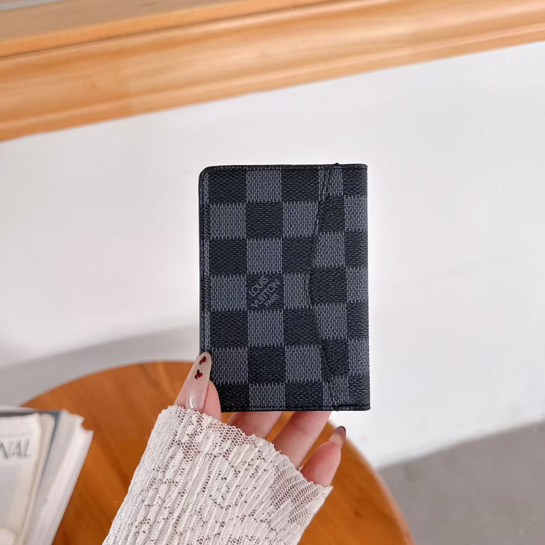 Louis Vuitton & Gucci Monogram Bifold Card Holder – Slim Designer Card Wallet