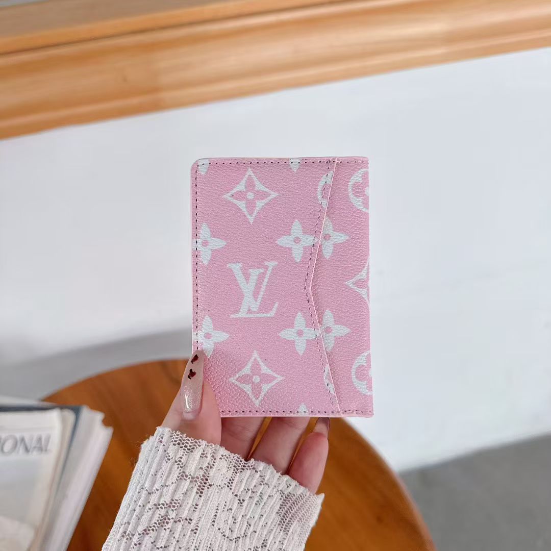 Louis Vuitton & Gucci Monogram Bifold Card Holder – Slim Designer Card Wallet