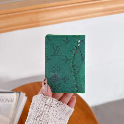 Louis Vuitton & Gucci Monogram Bifold Card Holder – Slim Designer Card Wallet