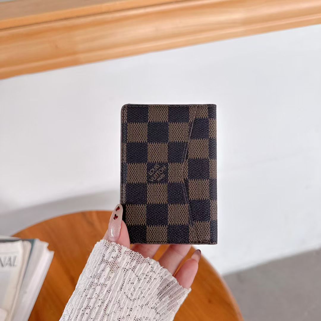 Louis Vuitton & Gucci Monogram Bifold Card Holder – Slim Designer Card Wallet