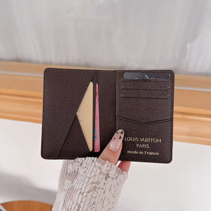 Louis Vuitton & Gucci Monogram Bifold Card Holder – Slim Designer Card Wallet