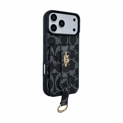 Coach Signature Wallet iPhone Case with Card Holder & Ring Grip – iPhone 13 to 17 Pro Max