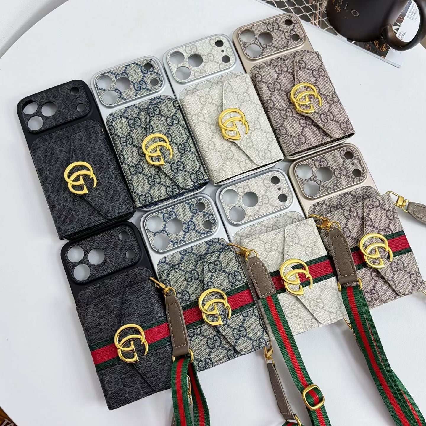 Gucci GG Crossbody Wallet iPhone Case with Card Slots – iPhone 13 to 17 Pro Max