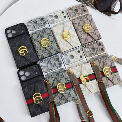 Gucci GG Crossbody Wallet iPhone Case with Card Slots – iPhone 13 to 17 Pro Max