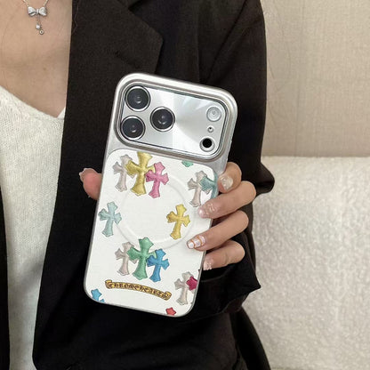 Chrome Hearts Multicolor Cross iPhone Case – iPhone 13 to 17 Pro Max