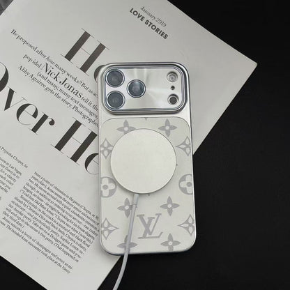 Louis Vuitton Monogram Luxe iPhone Case with Chrome Camera Guard – iPhone 13 to 17 Pro Max