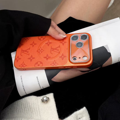 Louis Vuitton Monogram Luxe iPhone Case with Chrome Camera Guard – iPhone 13 to 17 Pro Max