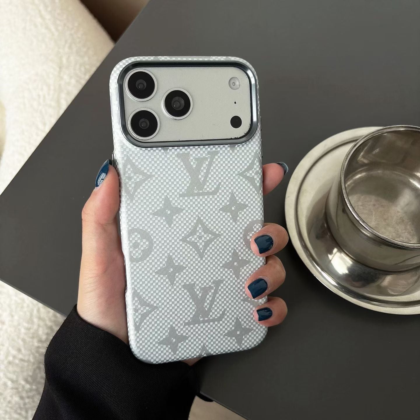 Louis Vuitton Carbon Monogram MagSafe iPhone Case – iPhone 13 to 17 Pro Max