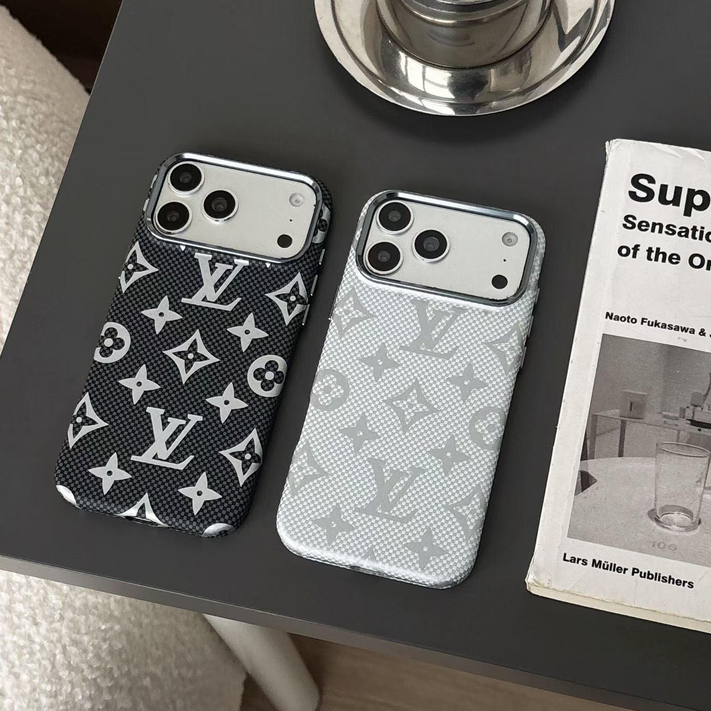 Louis Vuitton Carbon Monogram MagSafe iPhone Case – iPhone 13 to 17 Pro Max