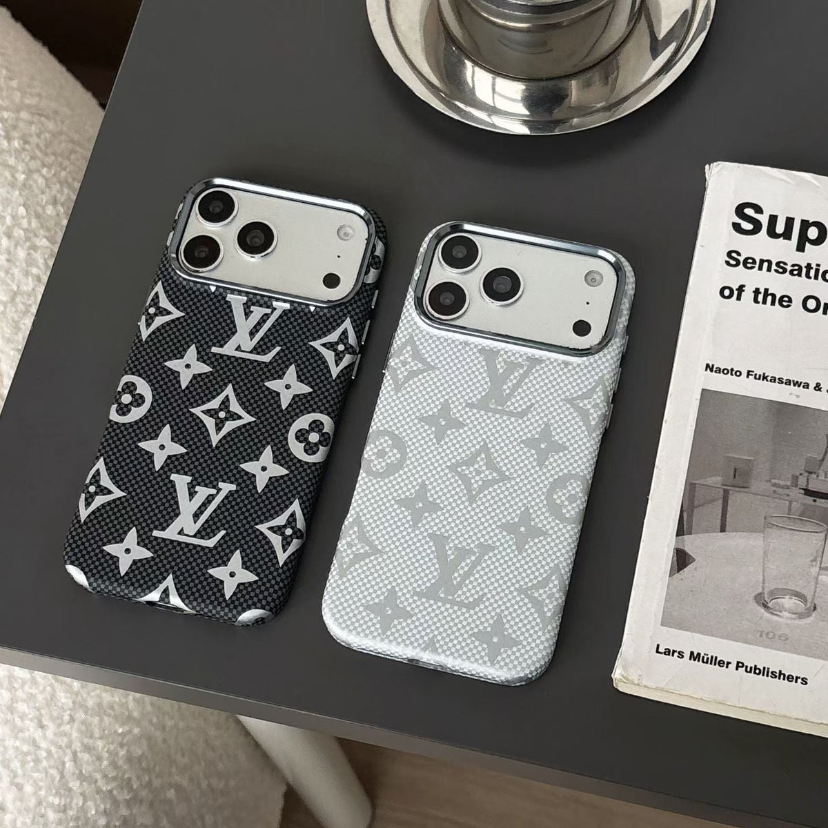 Louis Vuitton Carbon Monogram MagSafe iPhone Case – iPhone 14 to 18 Pro Max