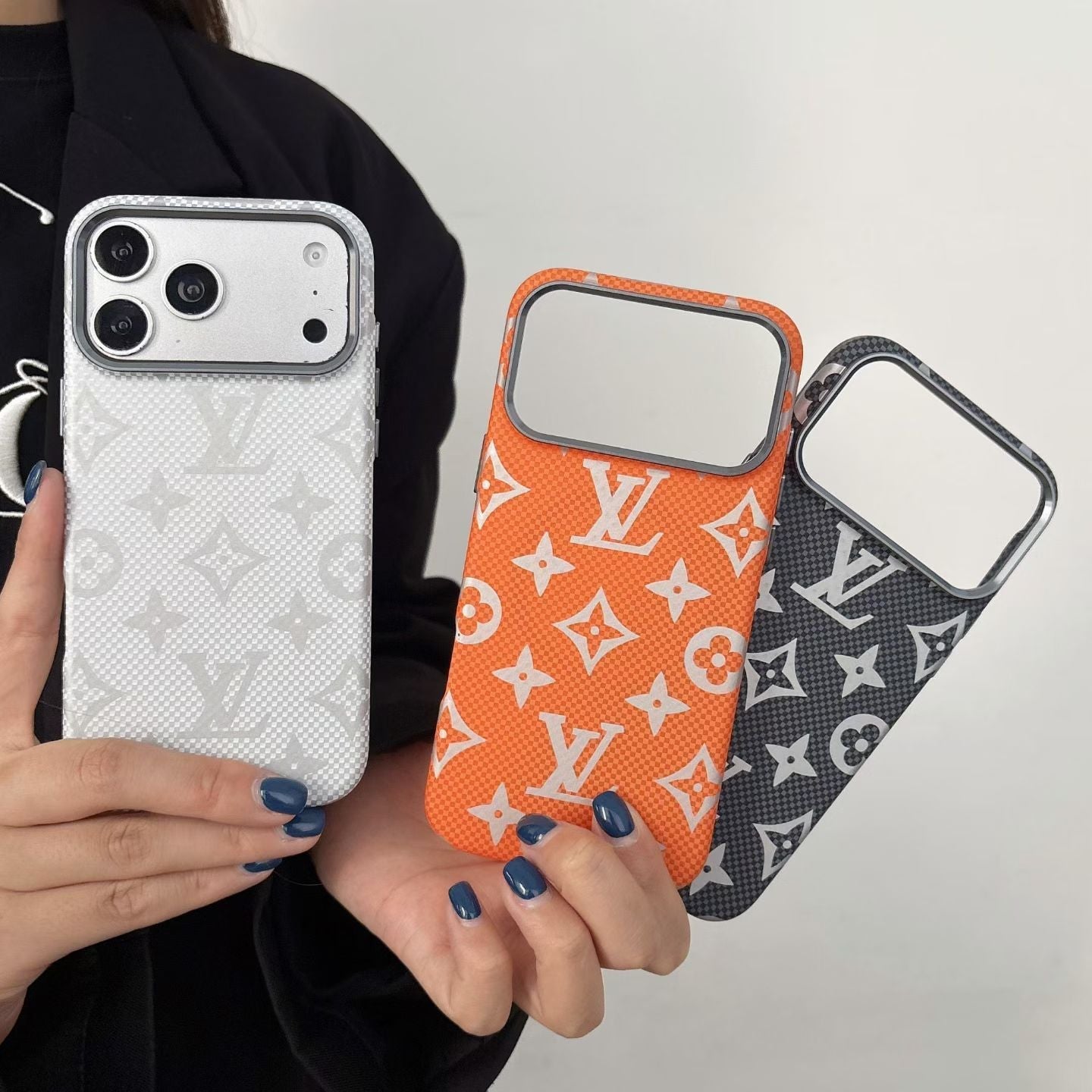 Louis Vuitton Carbon Monogram MagSafe iPhone Case – iPhone 13 to 17 Pro Max
