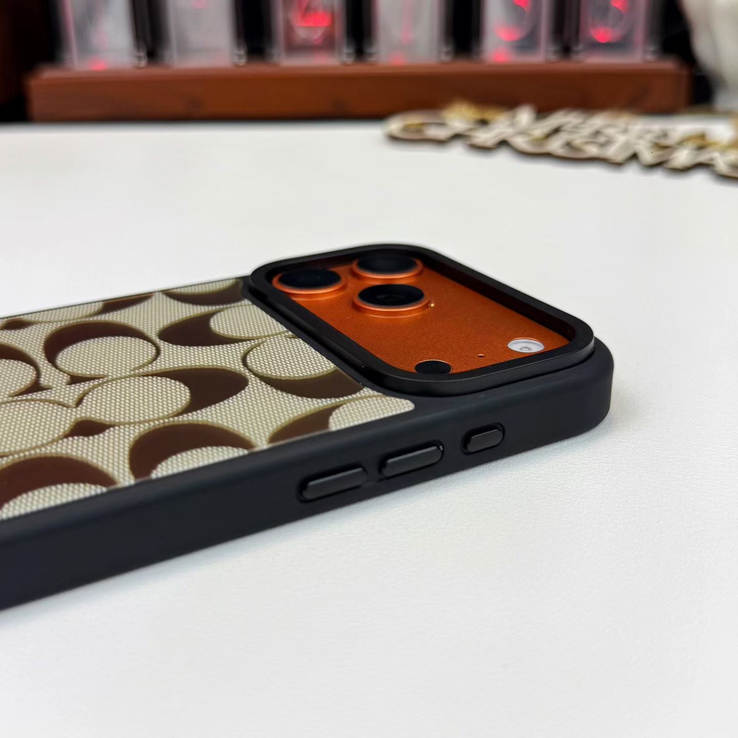 Coach Signature Canvas iPhone Case with Raised Camera Guard – iPhone 13 to 17 Pro Max