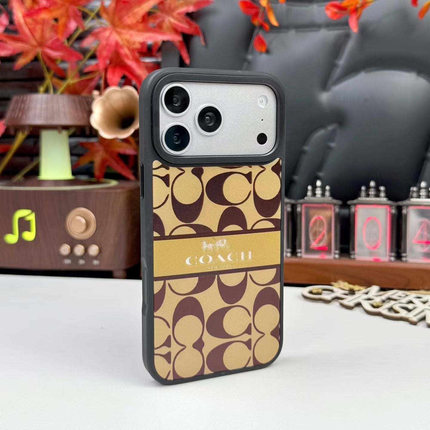 Coach Signature Canvas iPhone Case with Raised Camera Guard – iPhone 13 to 17 Pro Max