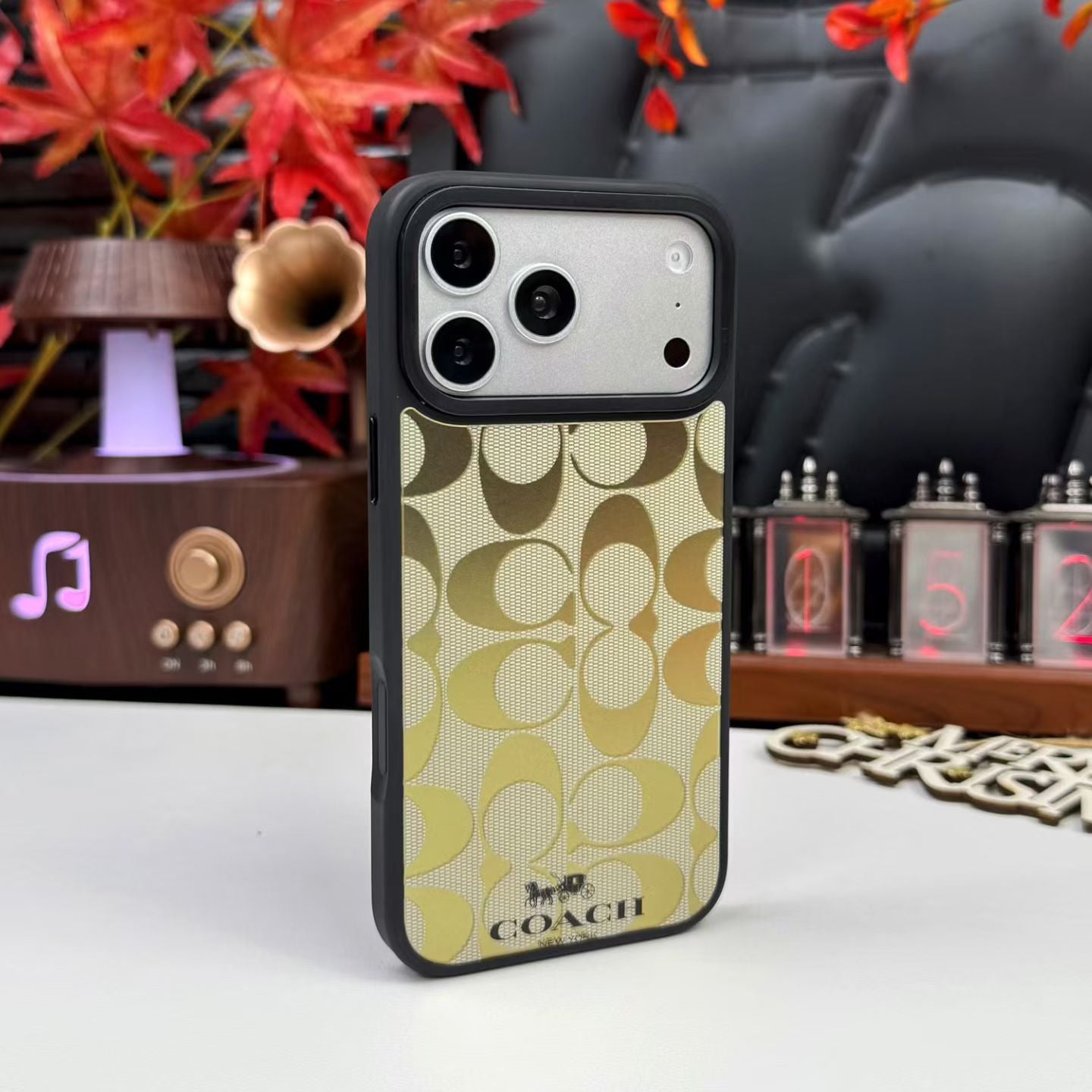 Coach Signature Canvas iPhone Case with Raised Camera Guard – iPhone 13 to 17 Pro Max