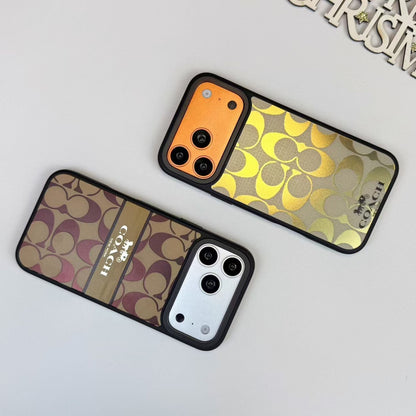 Coach Signature Canvas iPhone Case with Raised Camera Guard – iPhone 13 to 17 Pro Max