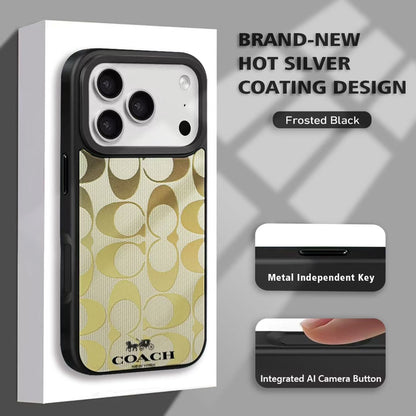 Coach Signature Canvas iPhone Case with Raised Camera Guard – iPhone 13 to 17 Pro Max