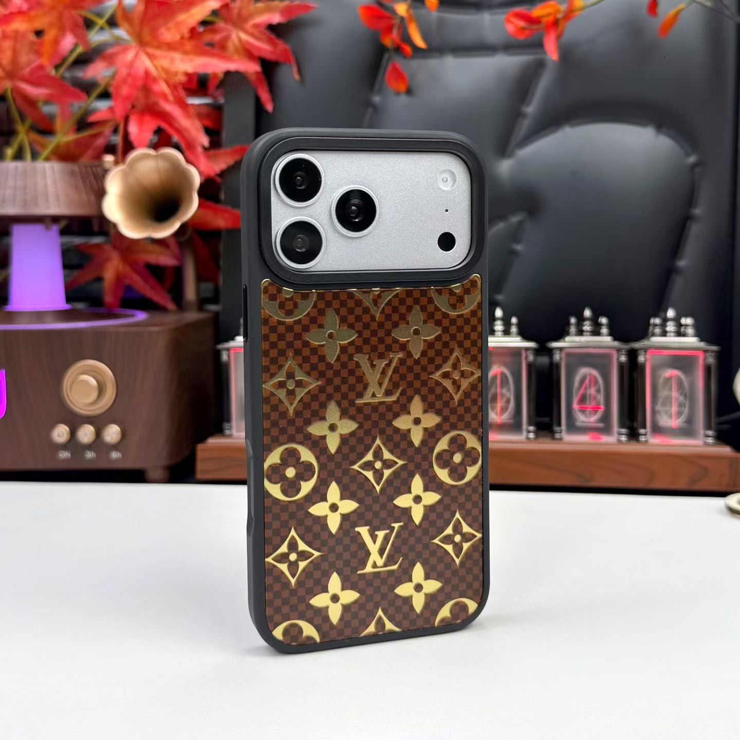 Louis Vuitton Metallic Monogram MagSafe iPhone Case – iPhone 13 to 17 Pro Max