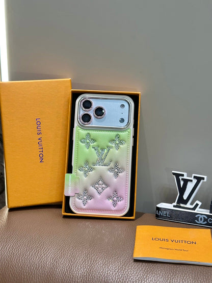 Louis Vuitton Crystal Monogram Gradient iPhone Case – iPhone 13 to 17 Pro Max
