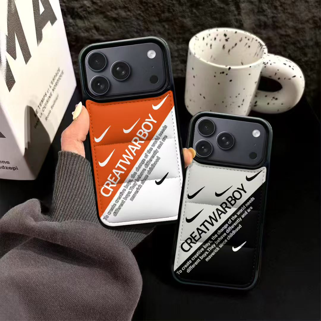Nike Swoosh Colorblock Puffer iPhone Case with Camera Guard – iPhone 13 to 17 Pro Max