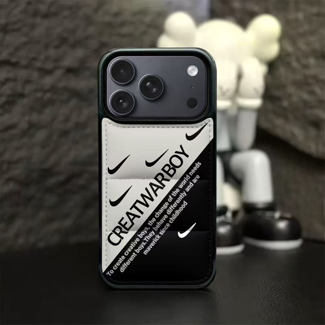 Nike Swoosh Colorblock Puffer iPhone Case with Camera Guard – iPhone 13 to 17 Pro Max