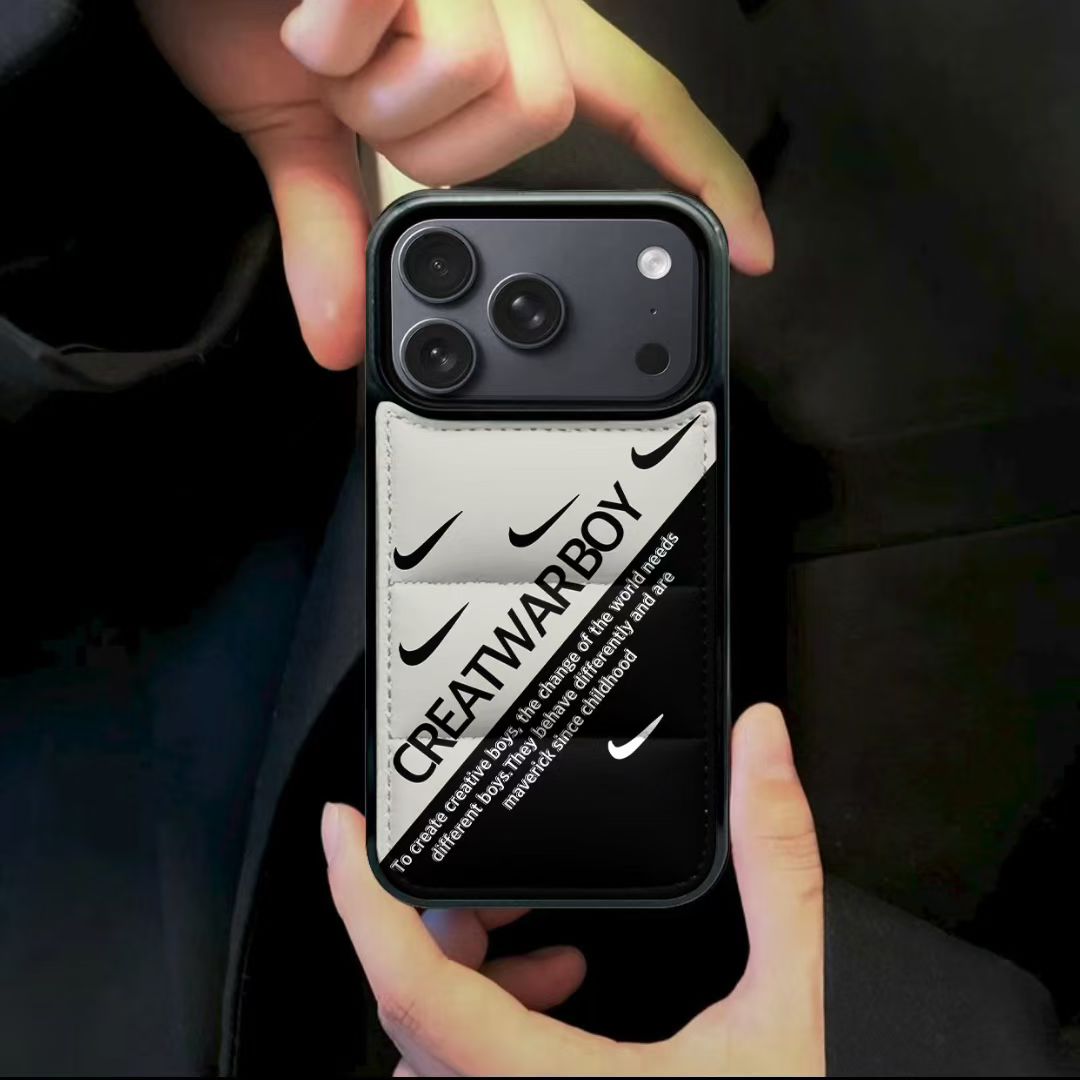 Nike Swoosh Colorblock Puffer iPhone Case with Camera Guard – iPhone 13 to 17 Pro Max