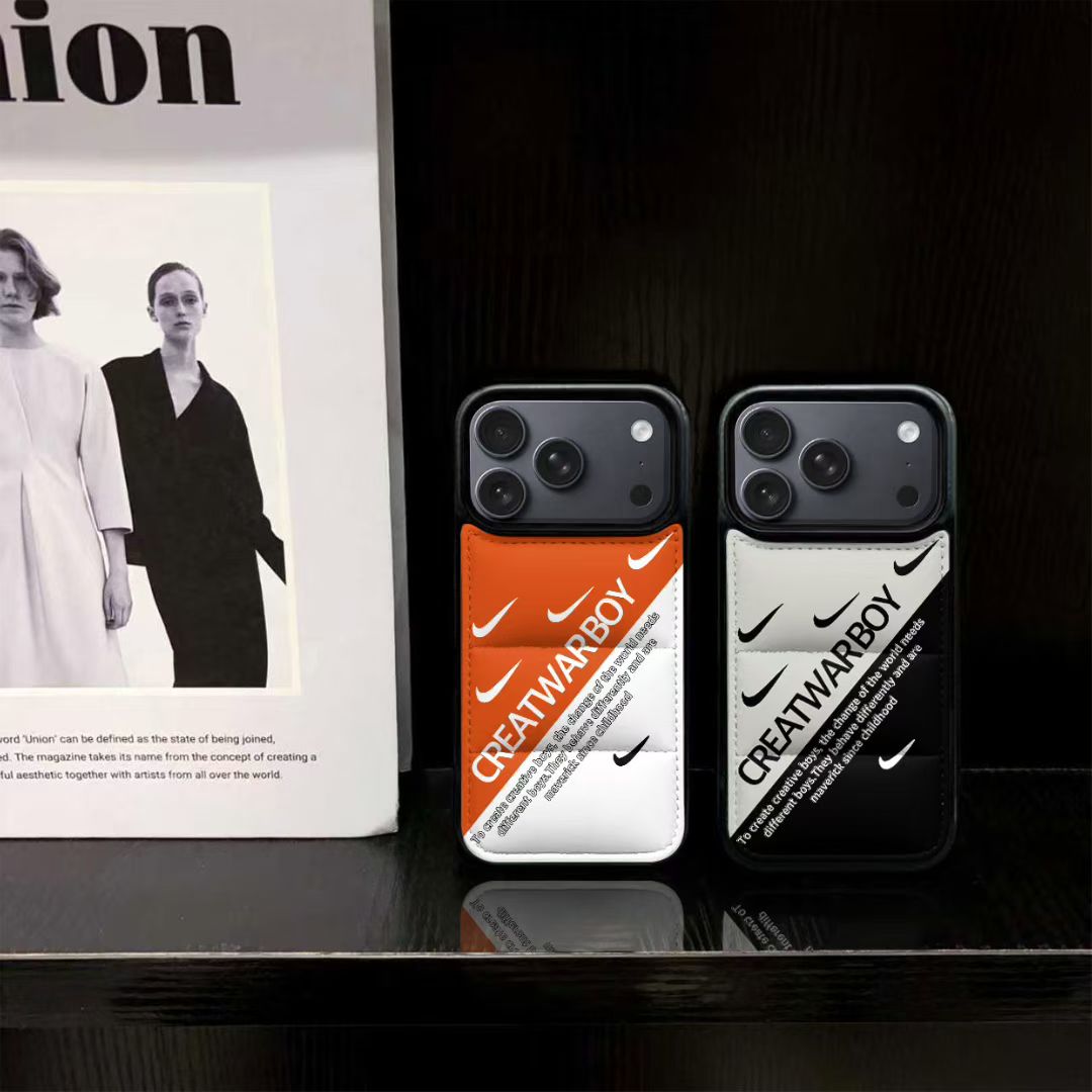Nike Swoosh Colorblock Puffer iPhone Case with Camera Guard – iPhone 13 to 17 Pro Max